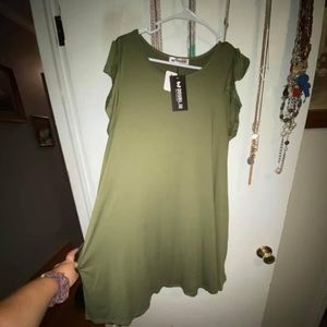 Army green dress! Size XL fits like a L